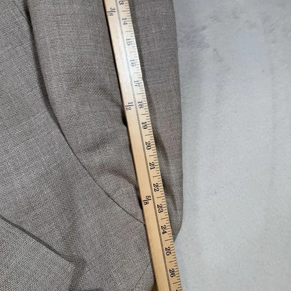 Joseph Abboud Men’s 44R Blazer Tan Wool Silk Linen Blend Sport‎ Coat Two Button
